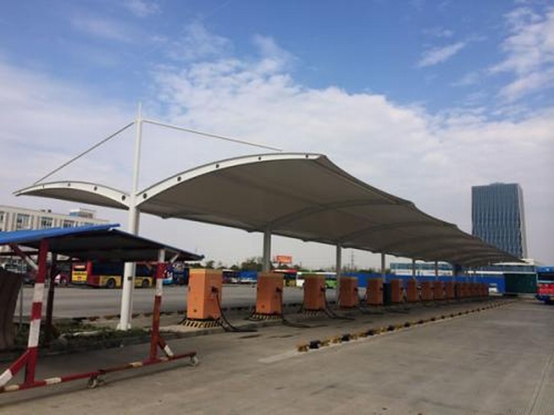 充電樁膜結(jié)構(gòu)車棚